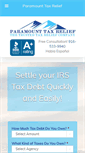 Mobile Screenshot of paramounttaxrelief.com
